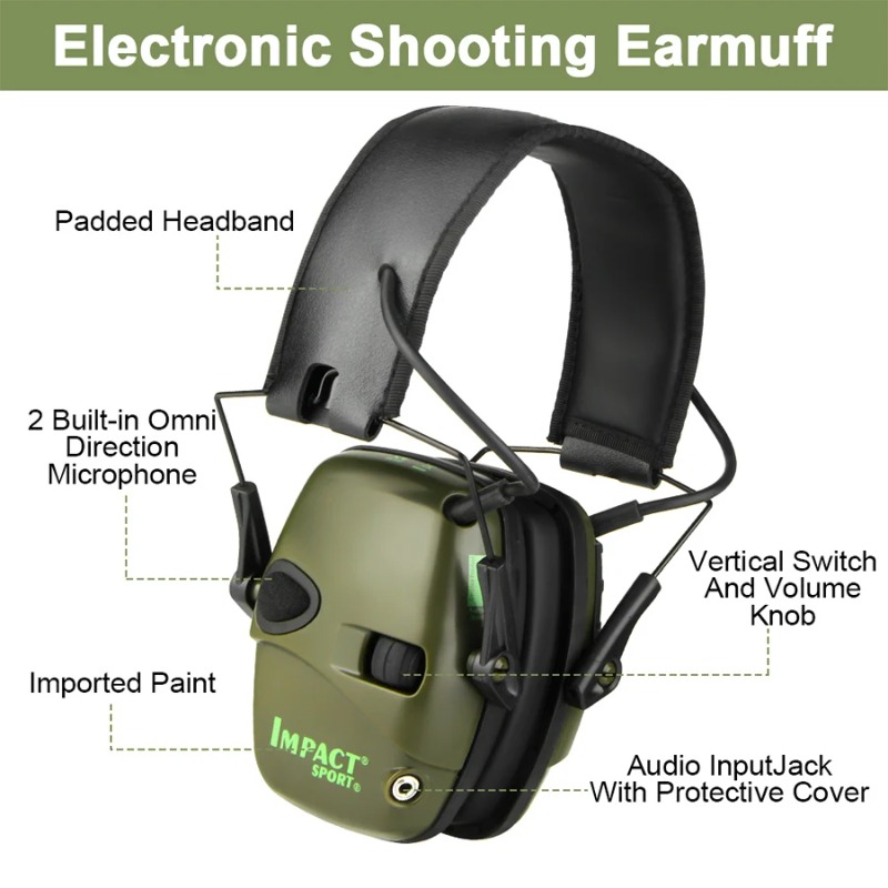 Outdoor Tactical Electronic Sh - Shooting Ear Muff ulasan dan harga