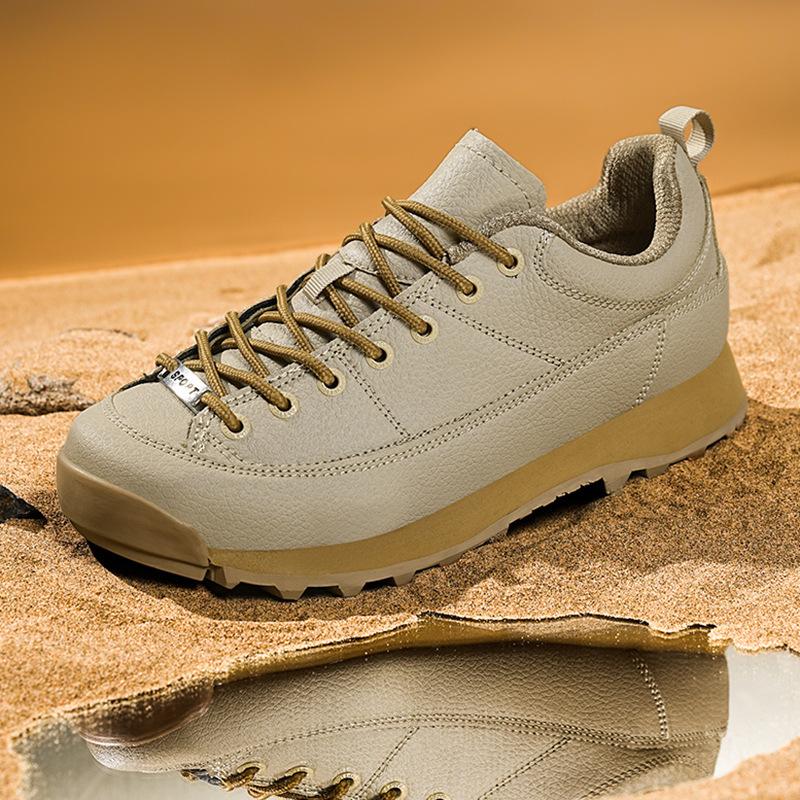 Trendy Leather Shoes Hiking Me - Hunting Outdoor Brand ulasan dan harga
