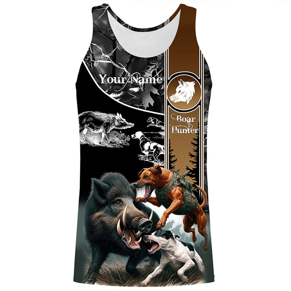 Custom Name Boar Hunter Tank T - Wildman Hunting & Outdoor Polokwane Photos ulasan dan harga