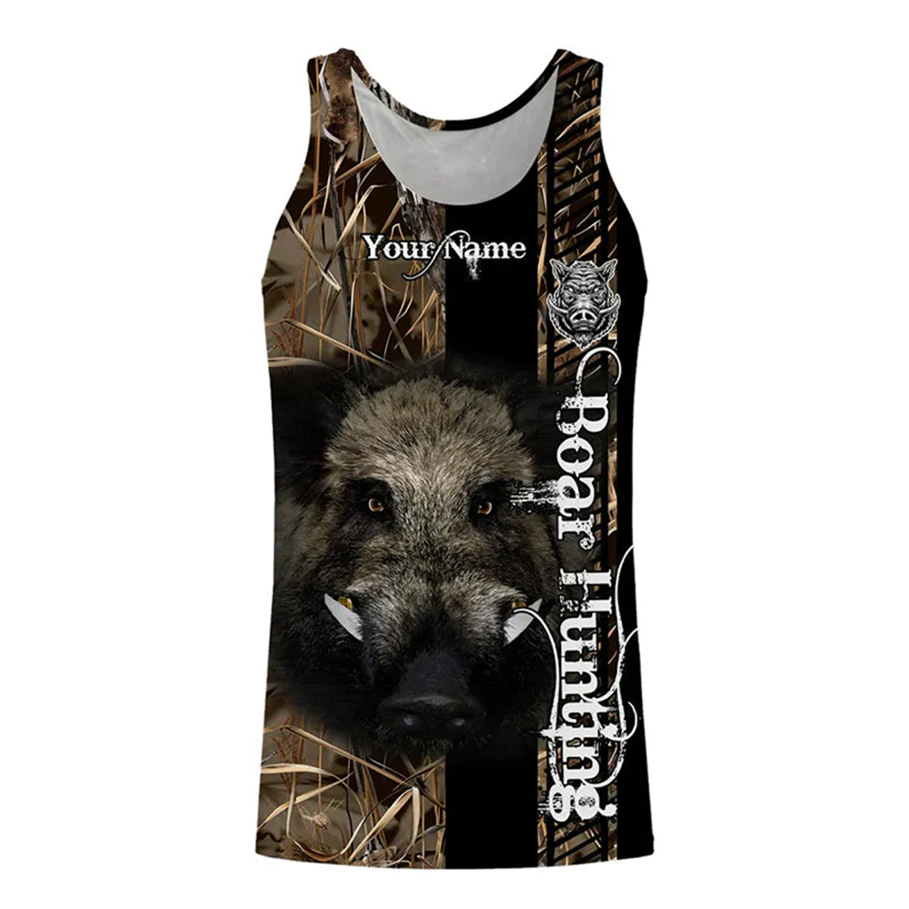 Custom Name Boar Hunter Tank T - Wildman Hunting & Outdoor Polokwane Photos ulasan dan harga
