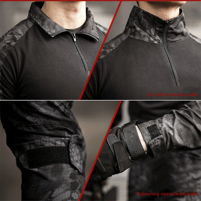 Tactical Cargo Uniform Jungle  - Hunting Outdoor Shirts ulasan dan harga