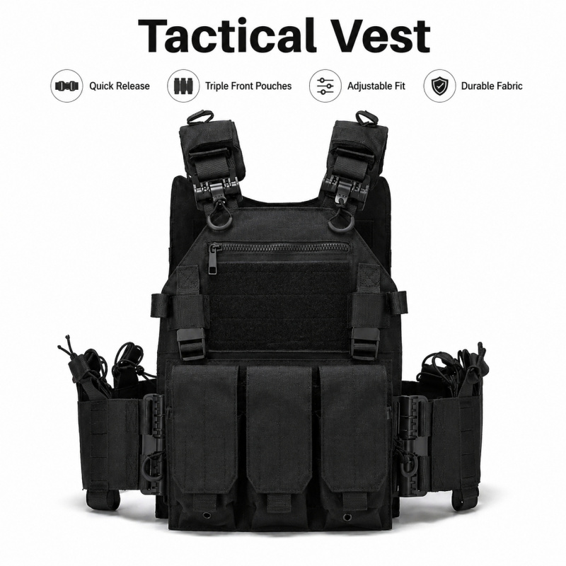 Tactical Vest Polyester Carrie - Outdoor Hunting Magazines ulasan dan harga