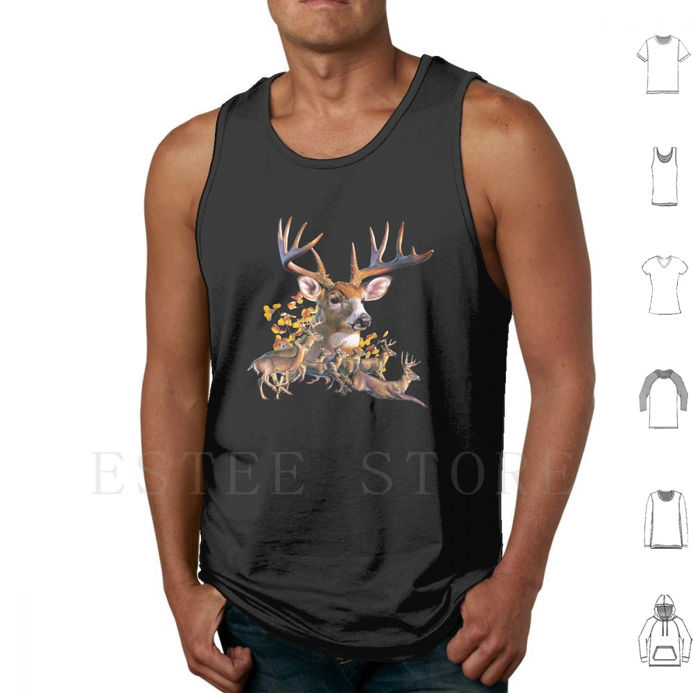 Deer Collage Tank Tops Vest Sl - Wildman Hunting & Outdoor Polokwane Photos ulasan dan harga
