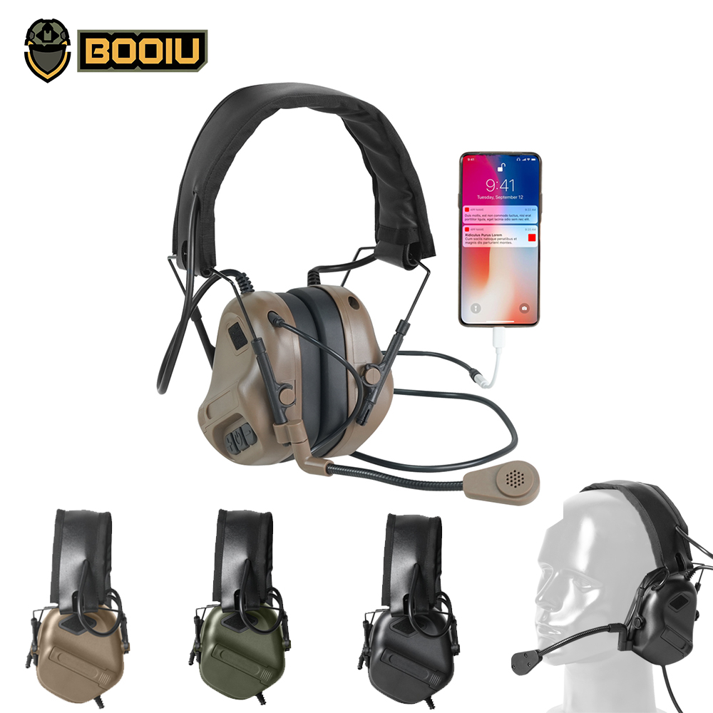 BOOIU Tactical Electronic Shoo - Shooting Ear Muff ulasan dan harga