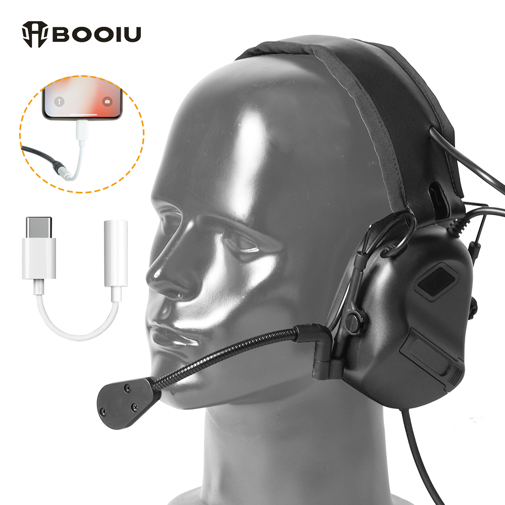 BOOIU Tactical Electronic Shoo - Shooting Ear Muff ulasan dan harga