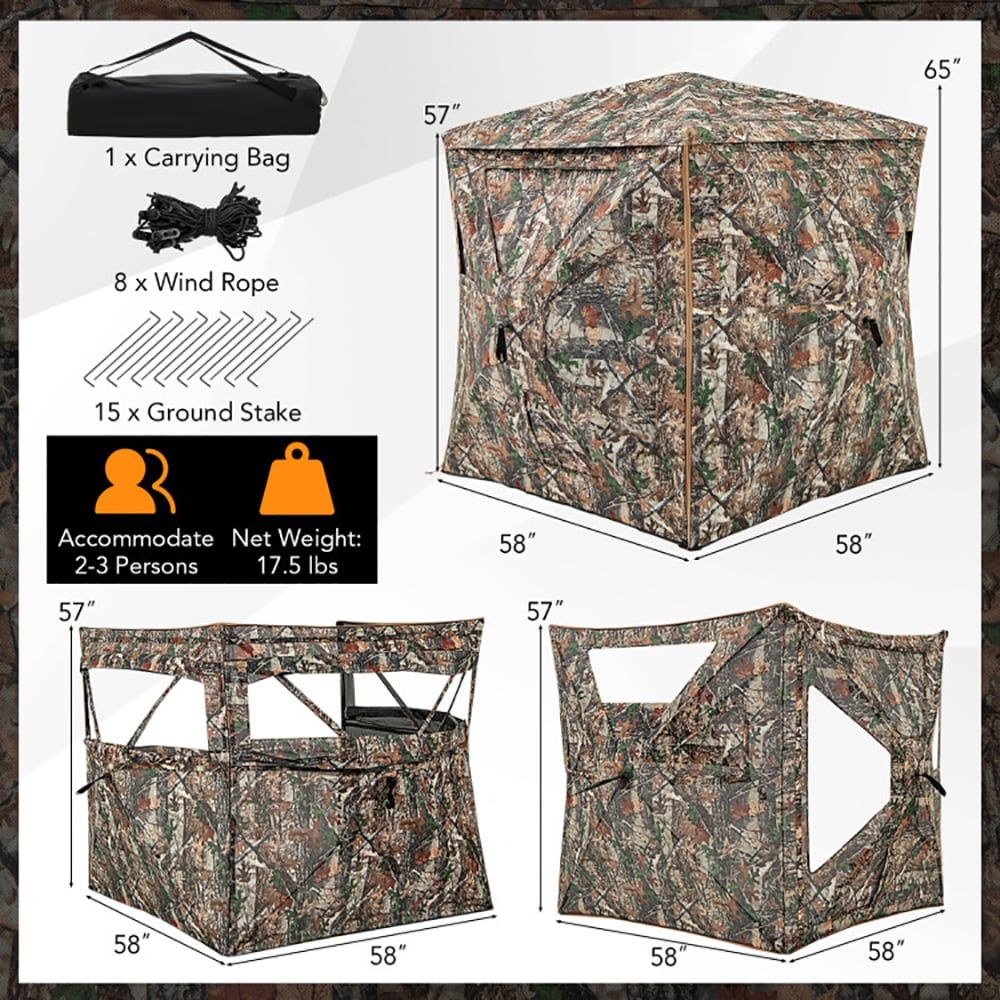 5-in-1 Detachable Hunting Blin - Hunting & Outdoor As ulasan dan harga