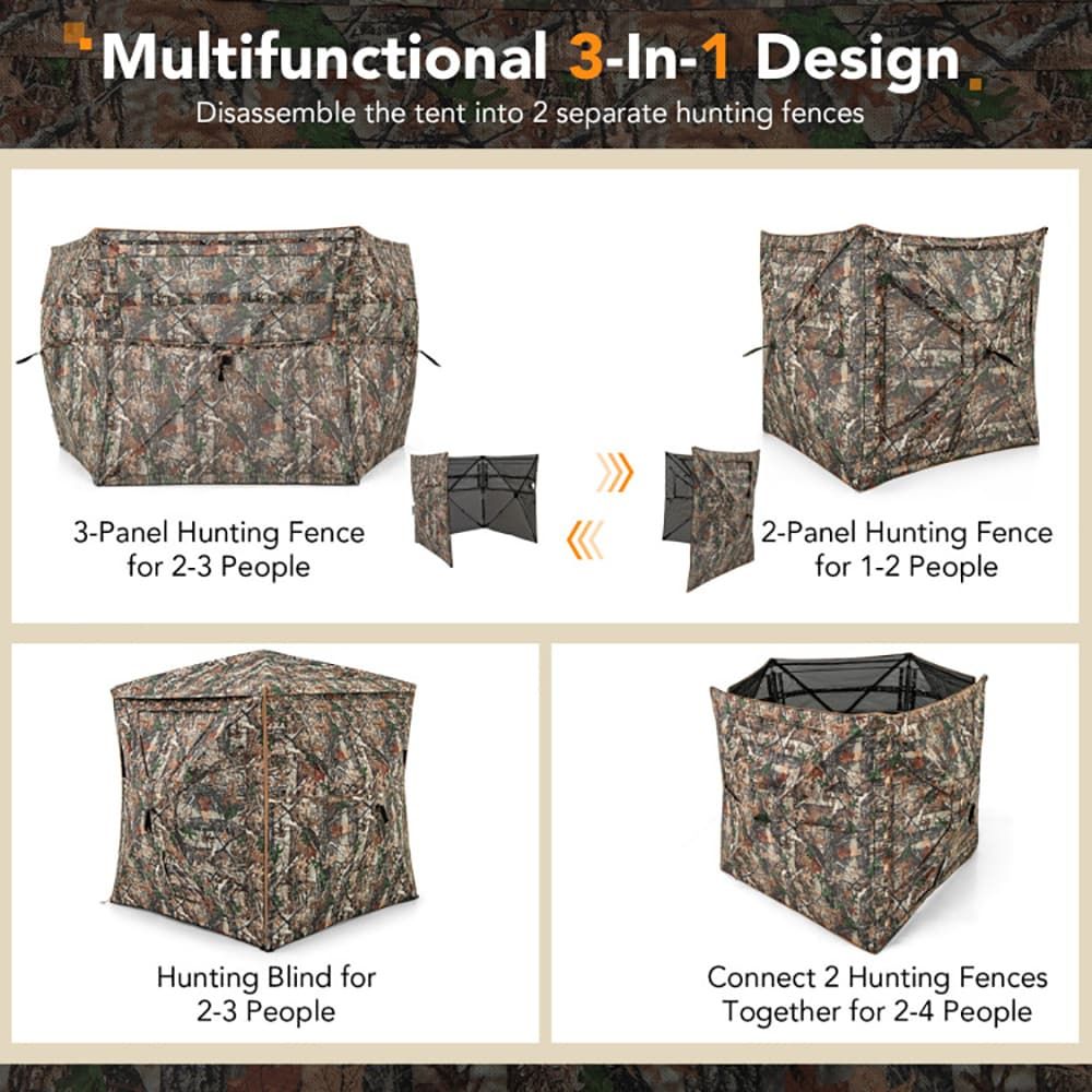 5-in-1 Detachable Hunting Blin - Hunting & Outdoor As ulasan dan harga