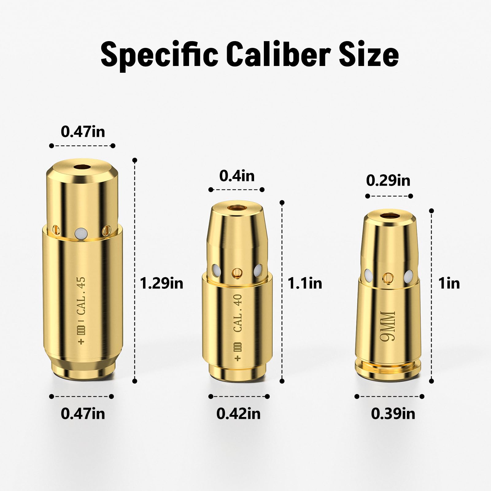 3Pcs Laser Bore Sight 9MM .40  - Laser Boresighter Kit ulasan dan harga