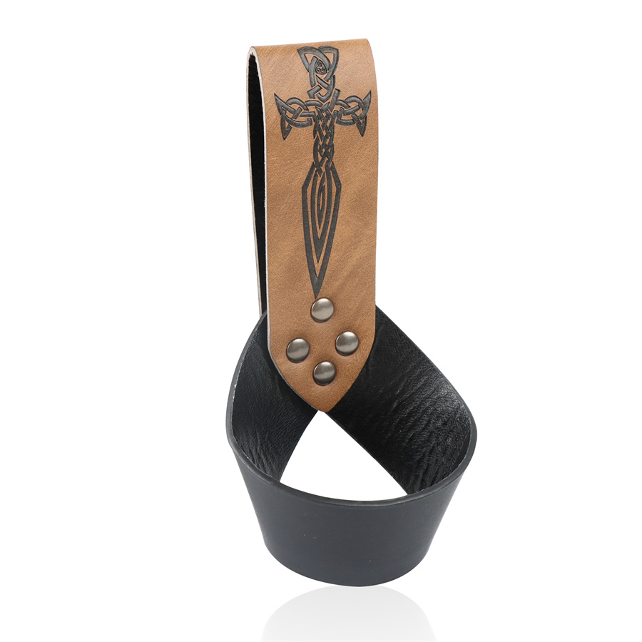 1pc Medieval PU Leather Sword  - Outdoor Hunting Tv ulasan dan harga