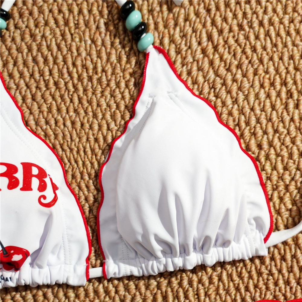 Sexy Cherry Print Triangle Str - Bow Stringer Tool ulasan dan harga