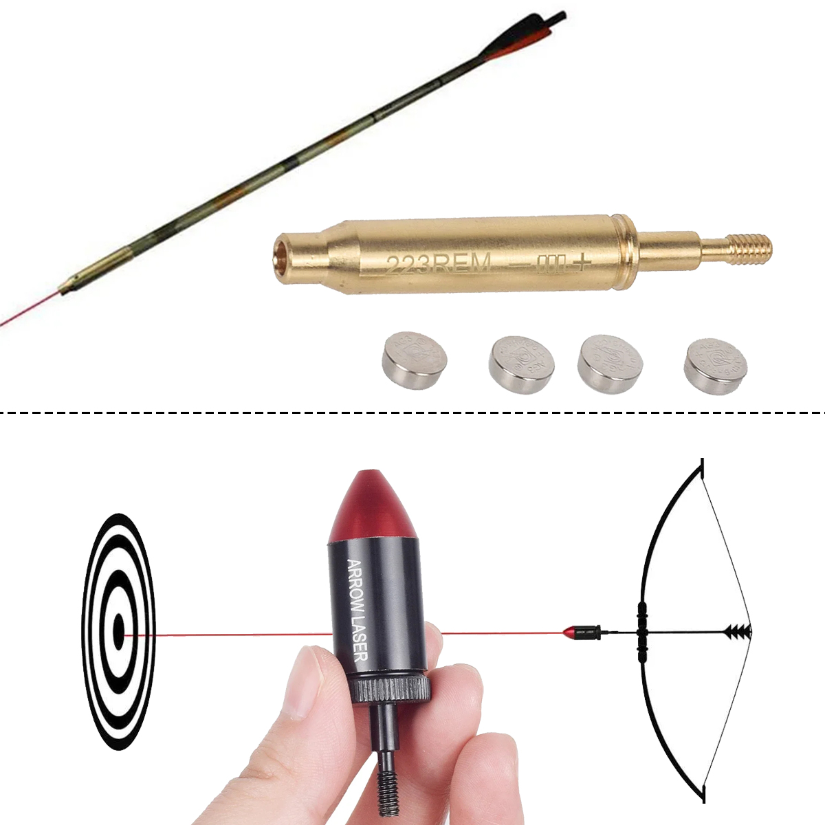 Tactical Archery .223 REM Red  - Laser Boresighter Kit ulasan dan harga